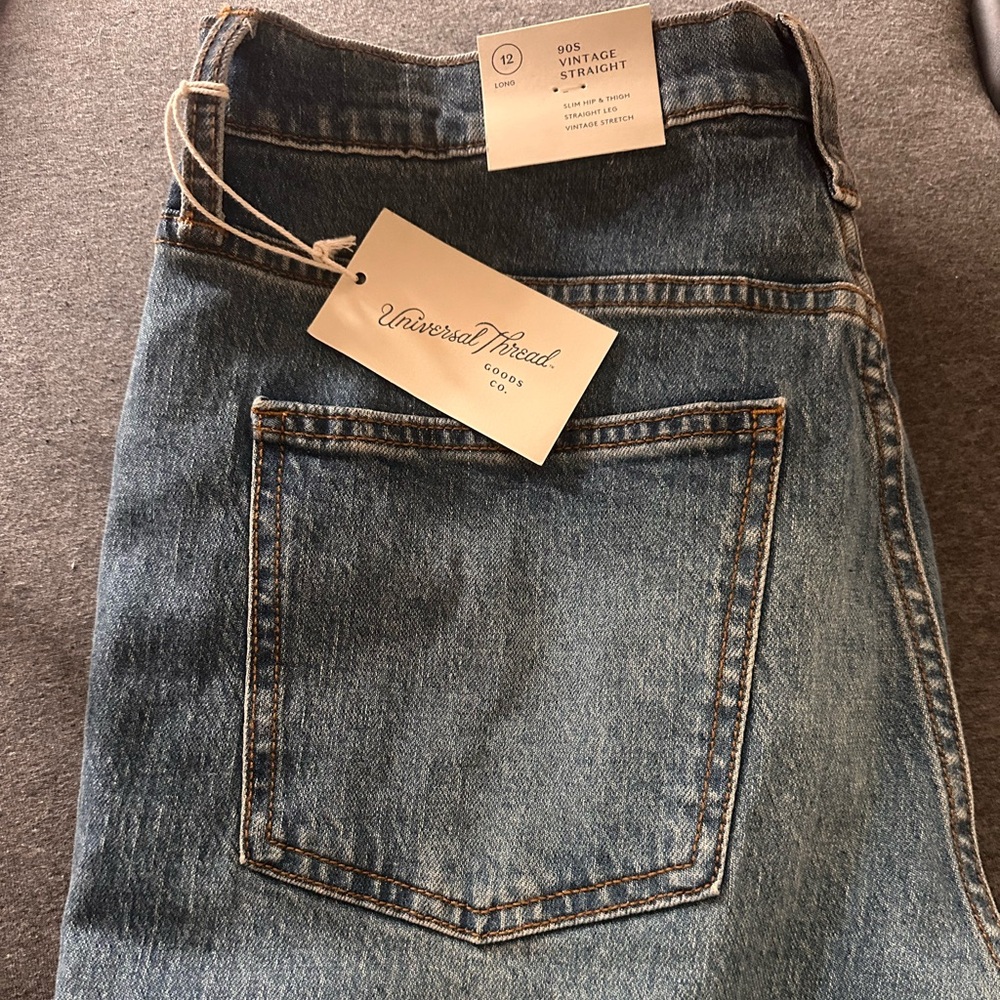 Brand new universal threads 12 long 90 vintage straight long pants